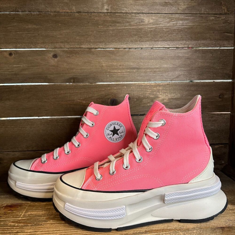 New Womens Converse Run Star Legacy CX Neon Pink Hi Top Sneakers Shoes Size 6‎ M - Picture 2 of 6